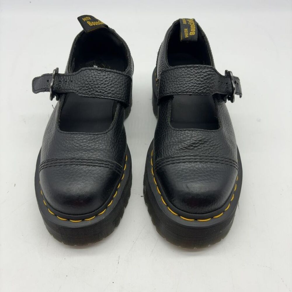 Dr. Martens Black Leather Platform Shoes
